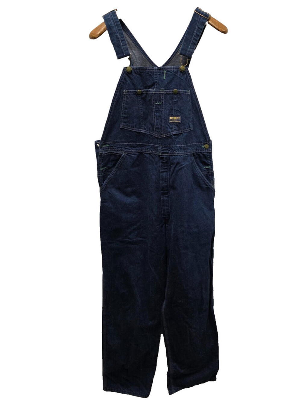 Vintage OshKosh B'Gosh Overalls Mens 36 2 Blue Denim Vestbak Union Made USA 80s